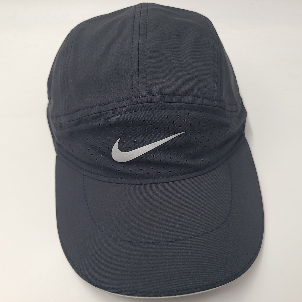 Nike Hat Adjustable L-XL Mesh Black Gray Dri-Fit ADV Fly Cap Men